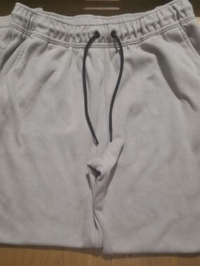 Layer 8 Men's Medium Active Jogger Pants Khaki Knit Fleece Drawstring
